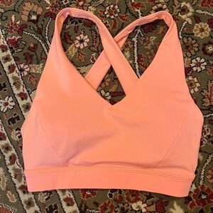 Lululemon Women's Pink and Orange Bra